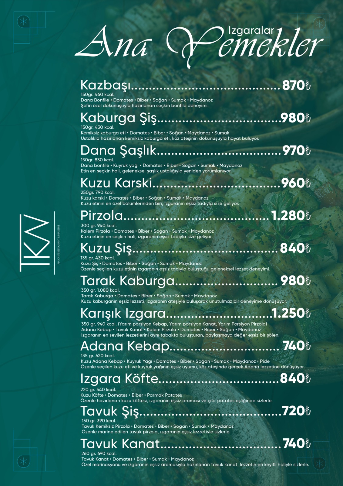 Menu Page