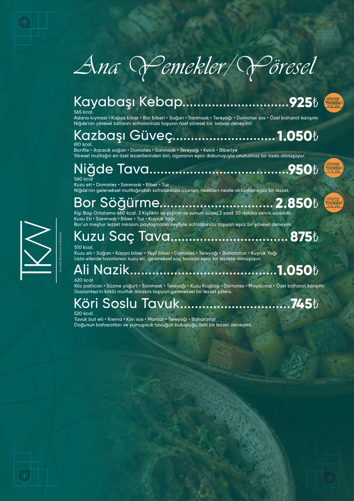Menu Page